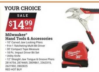 Ace Hardware Milwaukee® Hand Tools & Accessories offer