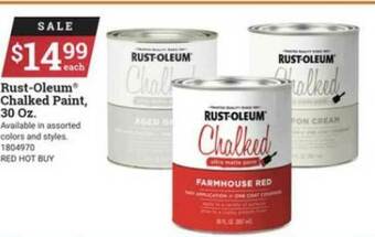 Ace Hardware Rust-Oleum® Chalked Paint 30 Oz. offer
