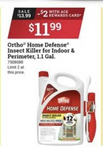 Ace Hardware Ortho® Home Defense® Insect Killer For Indoor & Perimeter 1.1 Gal. offer