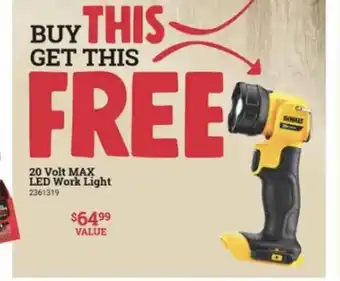 Ace Hardware 20 Volt Max Led Work Light offer
