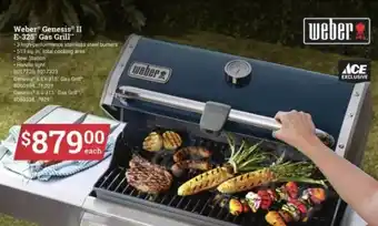 Ace Hardware Weber® Genesis® II E-325™ Gas Grill™ offer