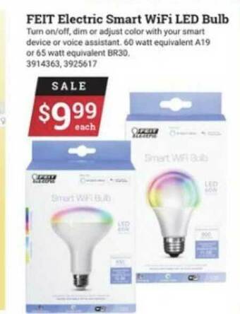Ace Hardware Feit Electric Smart WiFi Led Bulb offer