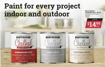 Ace Hardware Rust-Oleum® Chalked Paint 30 Oz. offer