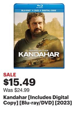 Best Buy Kandahar [includes digital copy] [blu-ray/dvd] [2023] offer