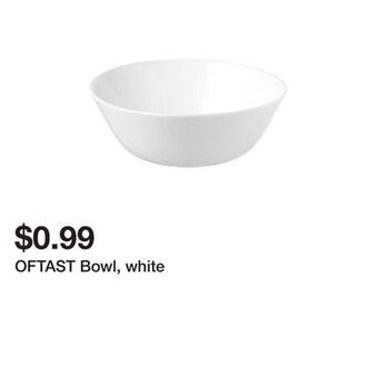 Ikea Oftast bowl, white offer