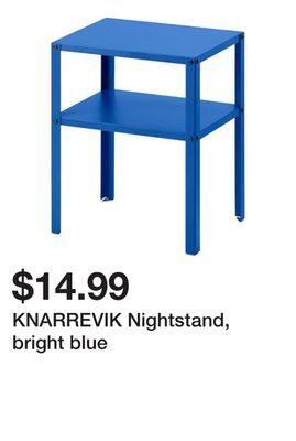 Ikea Knarrevik nightstand, bright blue offer
