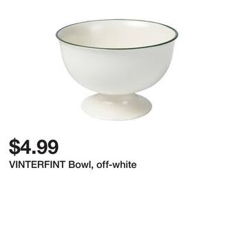 Ikea Vinterfint bowl, off-white offer