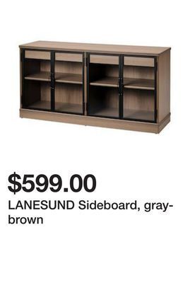 Ikea Lanesund sideboard, gray-brown offer