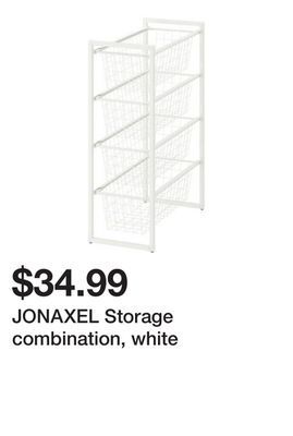 Ikea Jonaxel storage combination, white offer