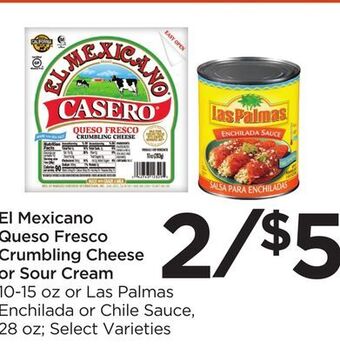 Food 4 Less El mexicano queso fresco crumbling cheese or sour cream offer