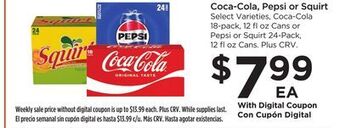 Food 4 Less Coca-cola, pepsi or squirt offer