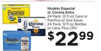 Food 4 Less Modelo especial or corona extra offer