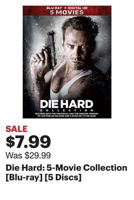Best Buy Die hard: 5-movie collection [blu-ray] [5 discs] offer