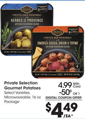 Ralphs Private selection gourmet potatoes offer