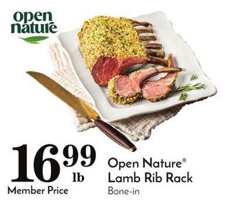 Pavilions Open nature lamb rib rack offer