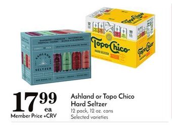 Pavilions Ashland or topo chico hard seltzer offer