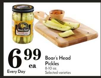 Pavilions Boar's head pickles offer