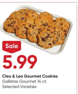 Stater Bros Cleo & leo gourmet cookies offer