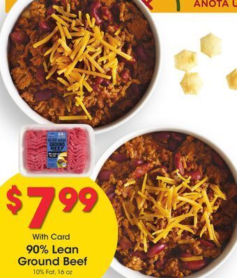 Ralphs 90% lean ground beef offer
