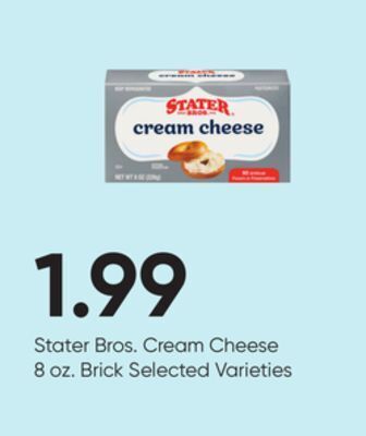 Stater Bros Stater bros. cream cheese offer