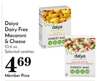 Pavilions Daiya dairy free macaroni & cheese offer