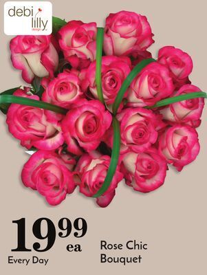 Pavilions Rose chic bouquet offer