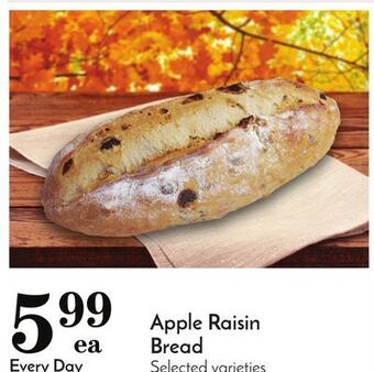 Pavilions Apple raisin bread offer