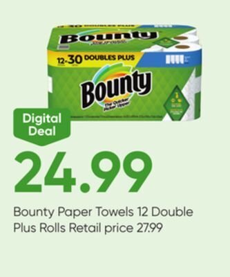 Stater Bros Bounty paper towels offer