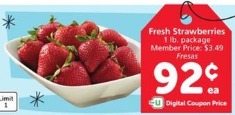 Albertsons Fresh strawberries offer