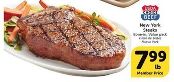 Albertsons New york steaks offer
