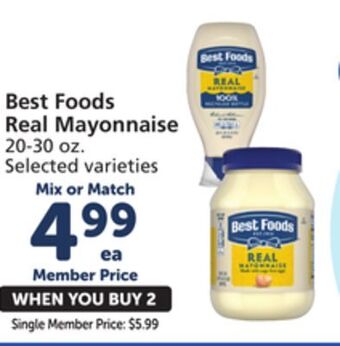 Albertsons Best foods real mayonnaise offer