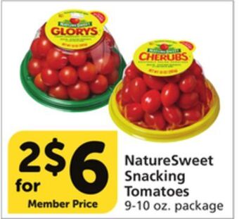 Albertsons Naturesweet snacking tomatoes offer