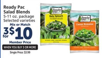 Albertsons Ready pac salad blends offer