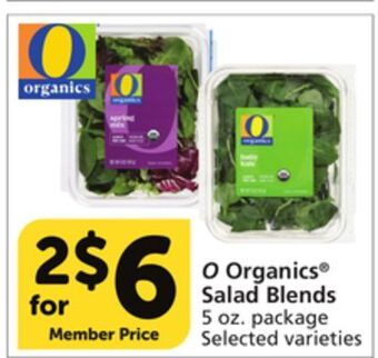Albertsons O organics salad blends offer