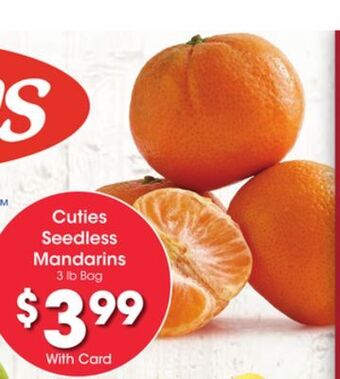 Ralphs Cuties seedless mandarins offer