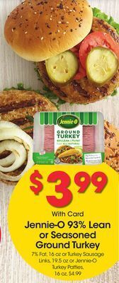 Ralphs Jennie-o 93% lean or seasoned ground turkey offer
