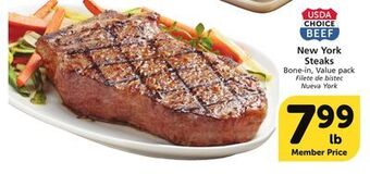 Vons New york steaks offer