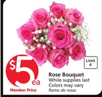 Vons Rose bouquet offer