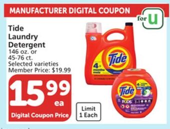 Vons Tide laundry detergent offer