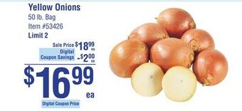 Smart & Final Yellow onions offer