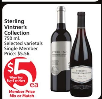 Vons Sterling vintner's collection offer