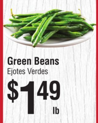 Smart & Final Green beans offer