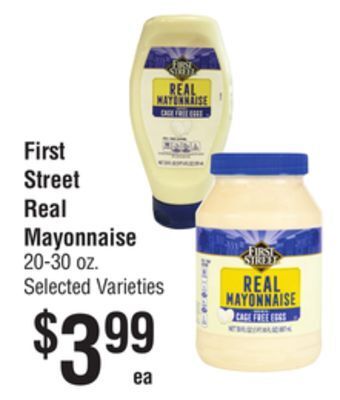 Smart & Final First street real mayonnaise offer