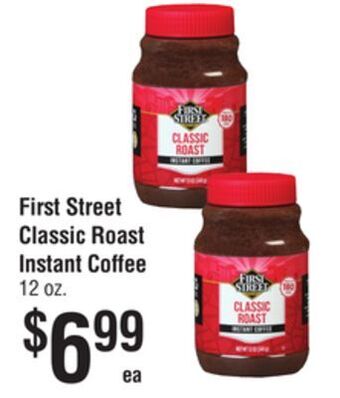 Smart & Final First street classic roast instant coffee offer