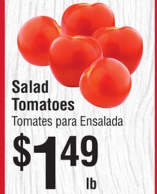 Smart & Final Salad tomatoes offer