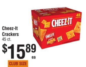 Smart & Final Cheez-it crackers offer