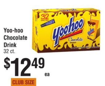 Smart & Final Yoo-hoo chocolate drink offer