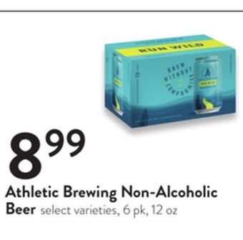 Fresh Thyme Athletic brewing non-alcoholic beer offer