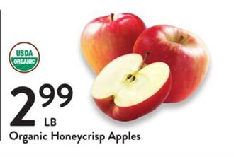 Fresh Thyme Organic honeycrisp apples offer