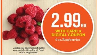 Mariano's 9 oz. raspberries offer